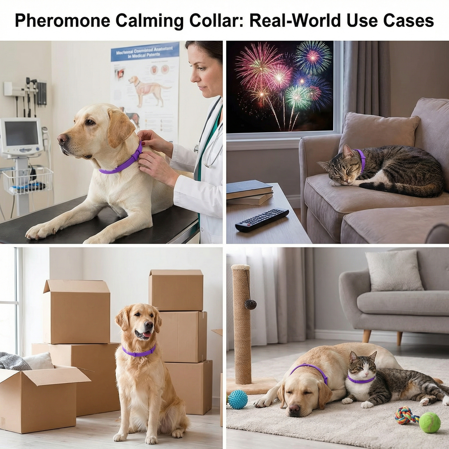 Pheromone Calming Collar for Dogs and Cats
