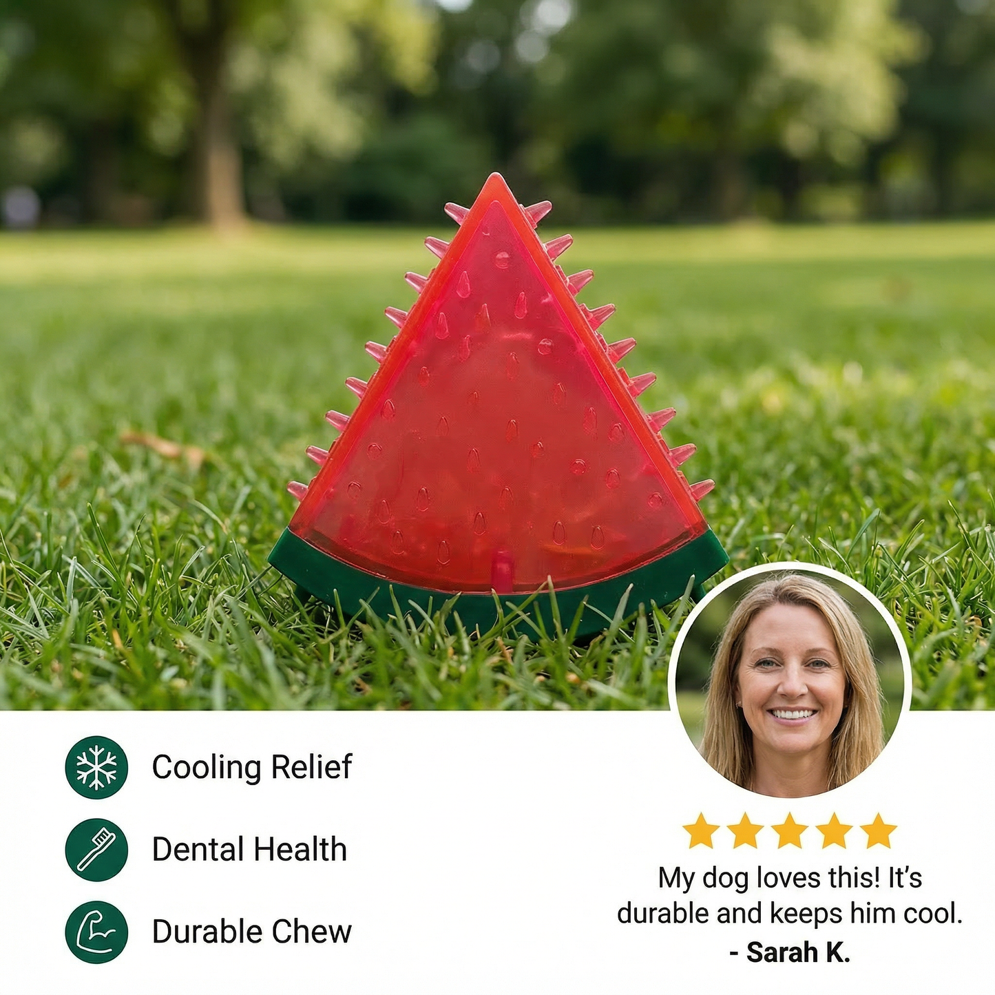 Cooling Fruit dog chew toy