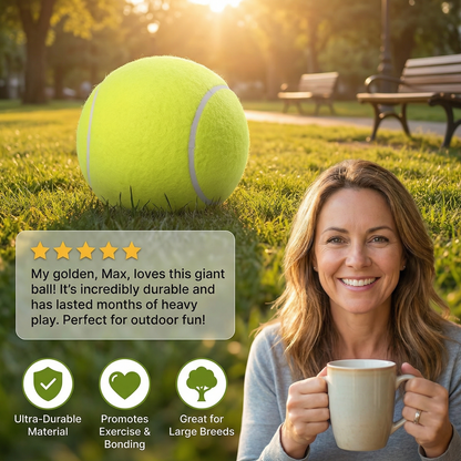 Durable Giant Tennis Ball Dog Toy