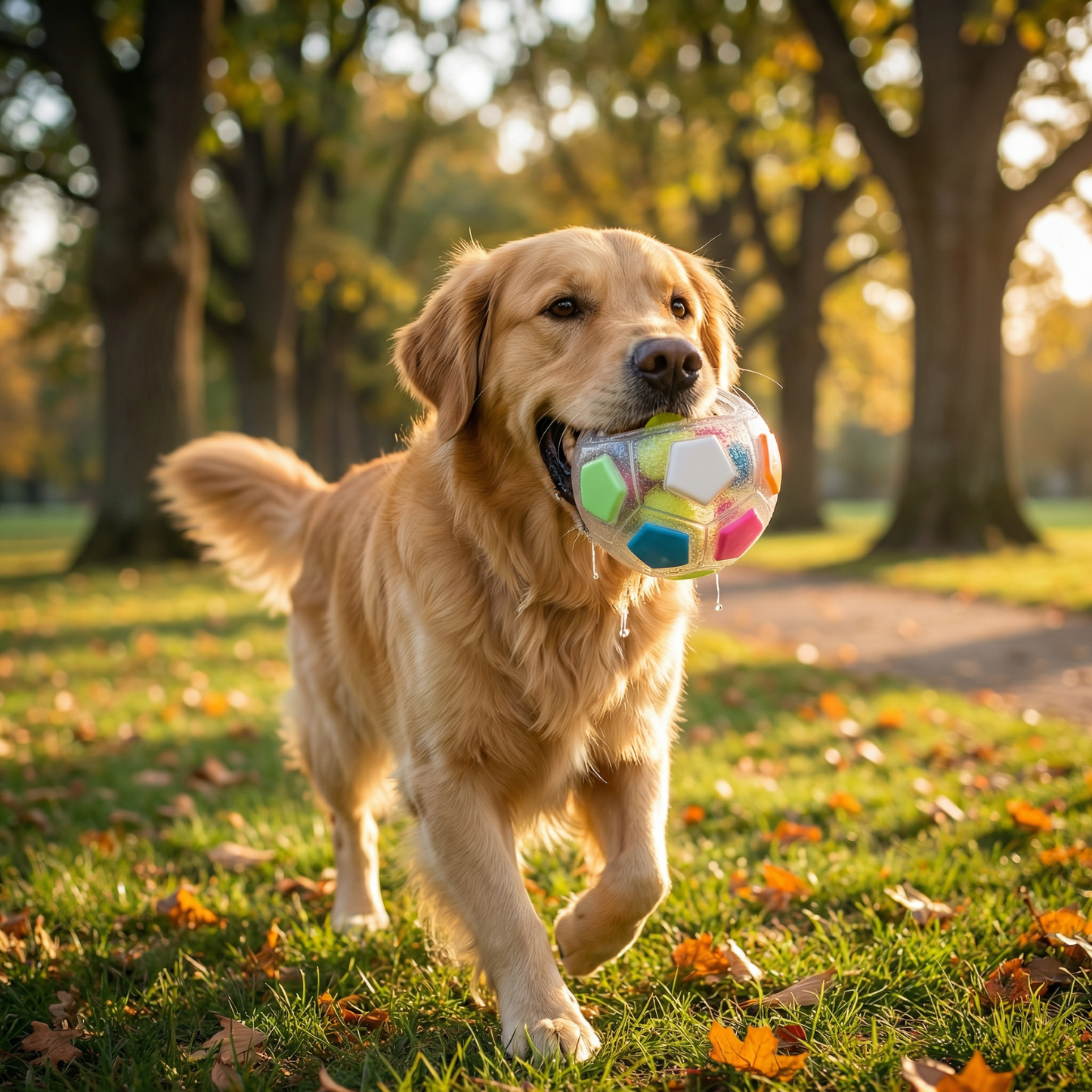 Durable toy ball for stress relief for dogs