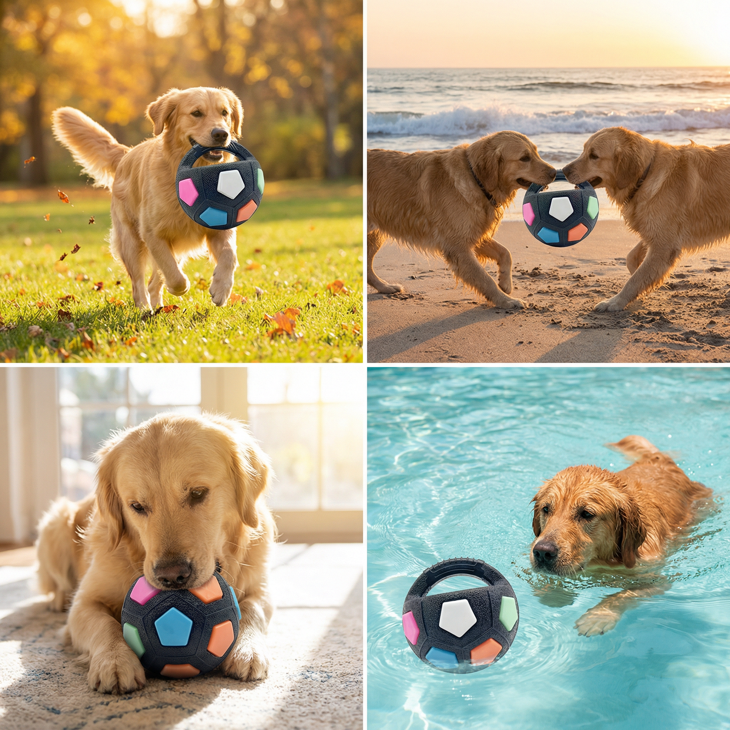 Durable toy ball for stress relief for dogs