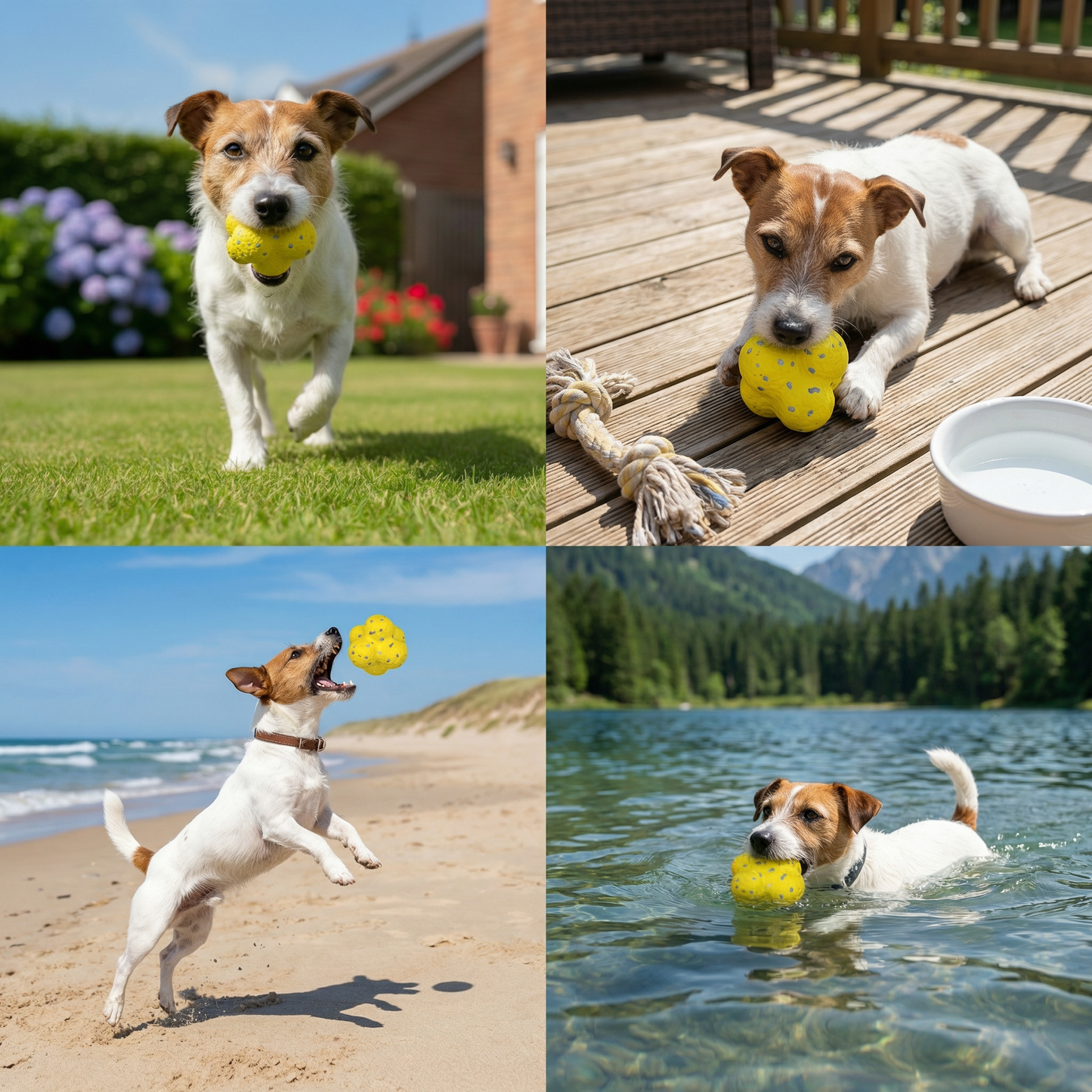 Durable bouncing ball for dogs to relieve stress in Dog Colours