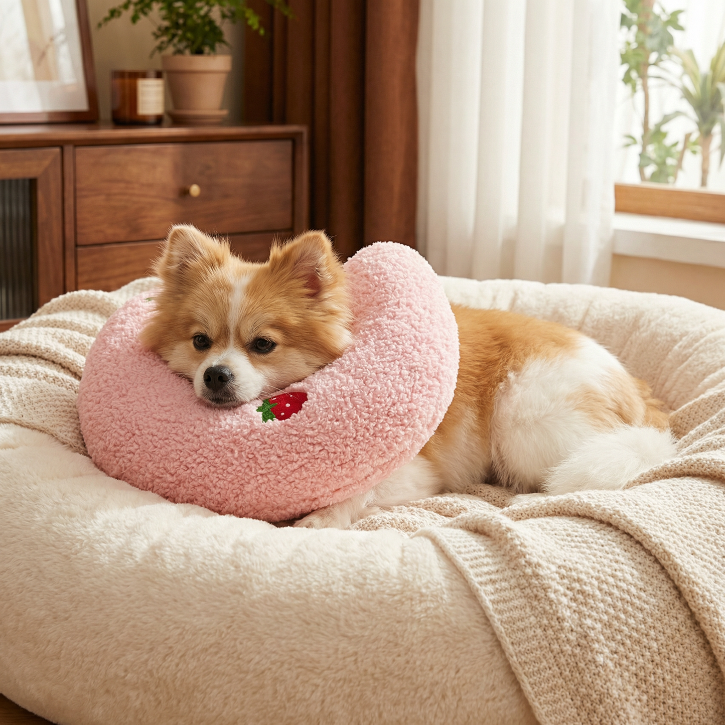 Ergonomic dog support pillow for healthy posture
