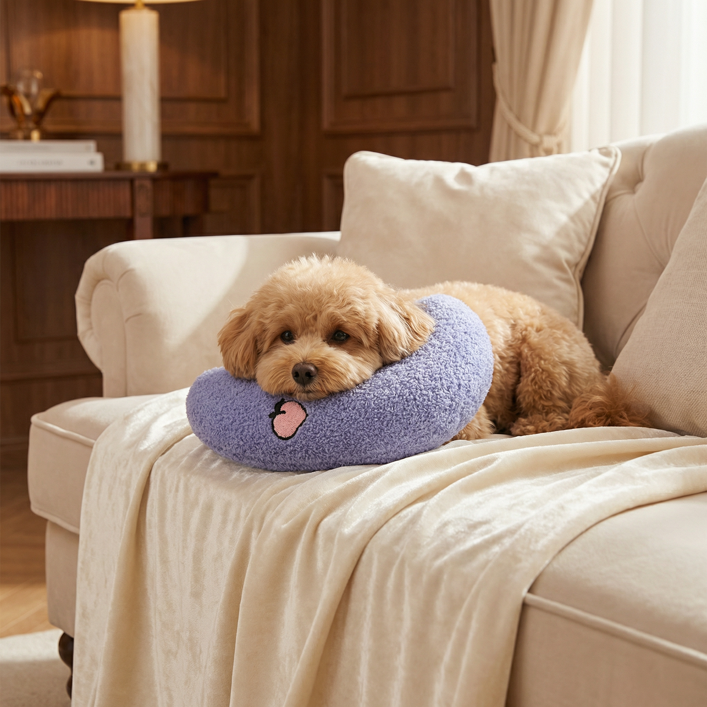 Ergonomic dog support pillow for healthy posture