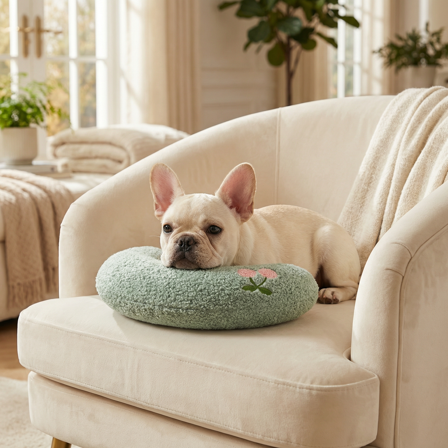 Ergonomic dog support pillow for healthy posture
