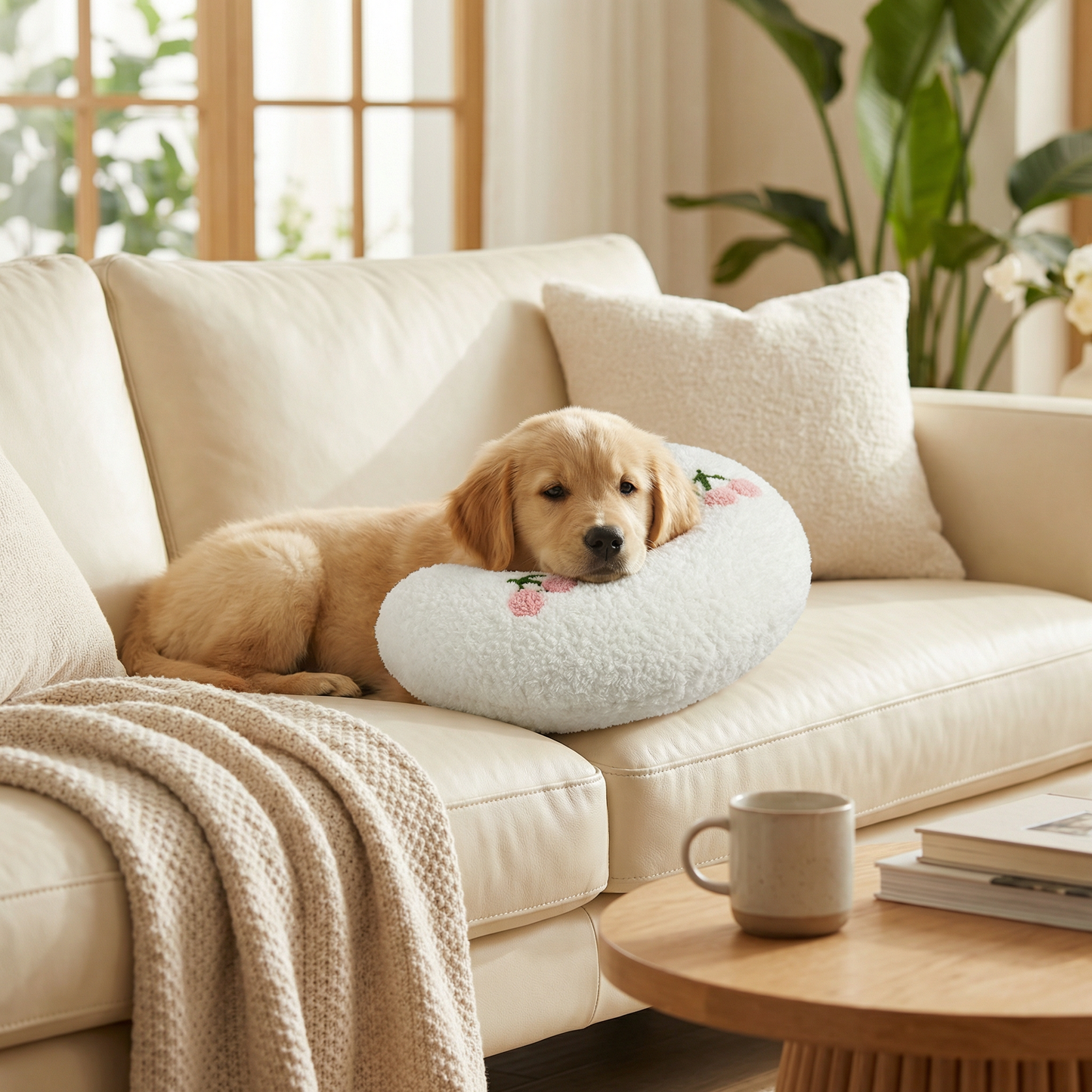 Ergonomic dog support pillow for healthy posture