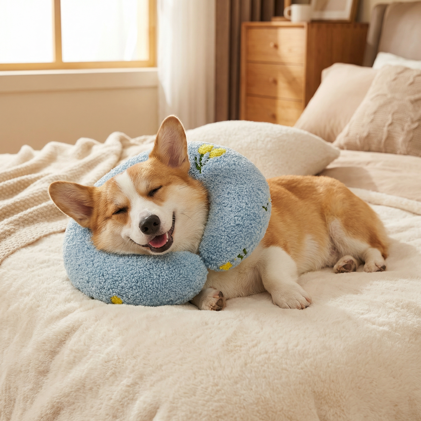 Ergonomic dog support pillow for healthy posture