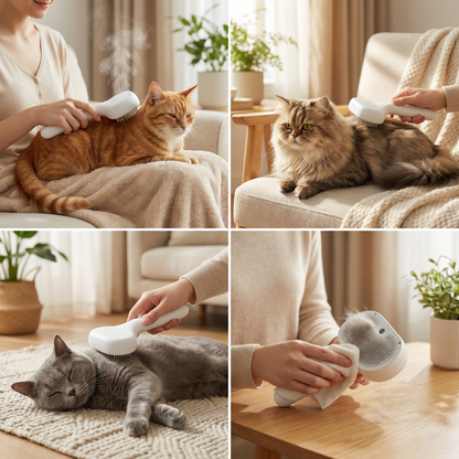 Premium Cat Steam Brush