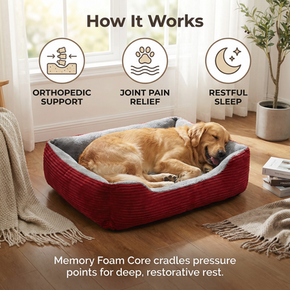 CozyRest Pet Bed – Orthopedic Plush Comfort