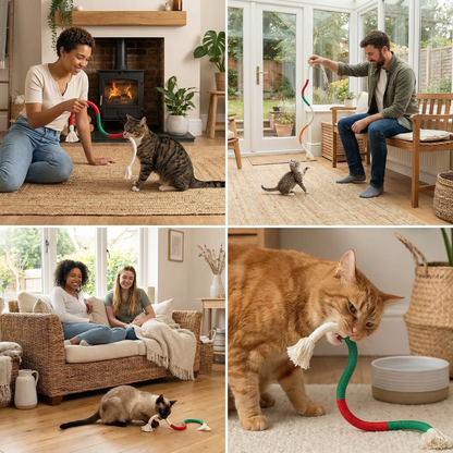 Natural cat chew rope – robust, promotes dental hygiene and reduces stress