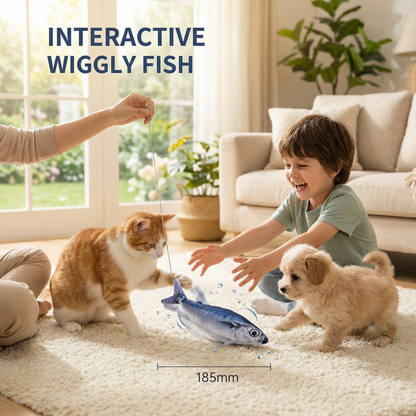 Interactive Wiggly Fish Cat Toy