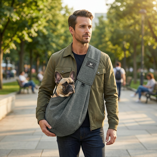 Portable Dog Shoulder Backpack – Breathable, Water-Resistant & Secure