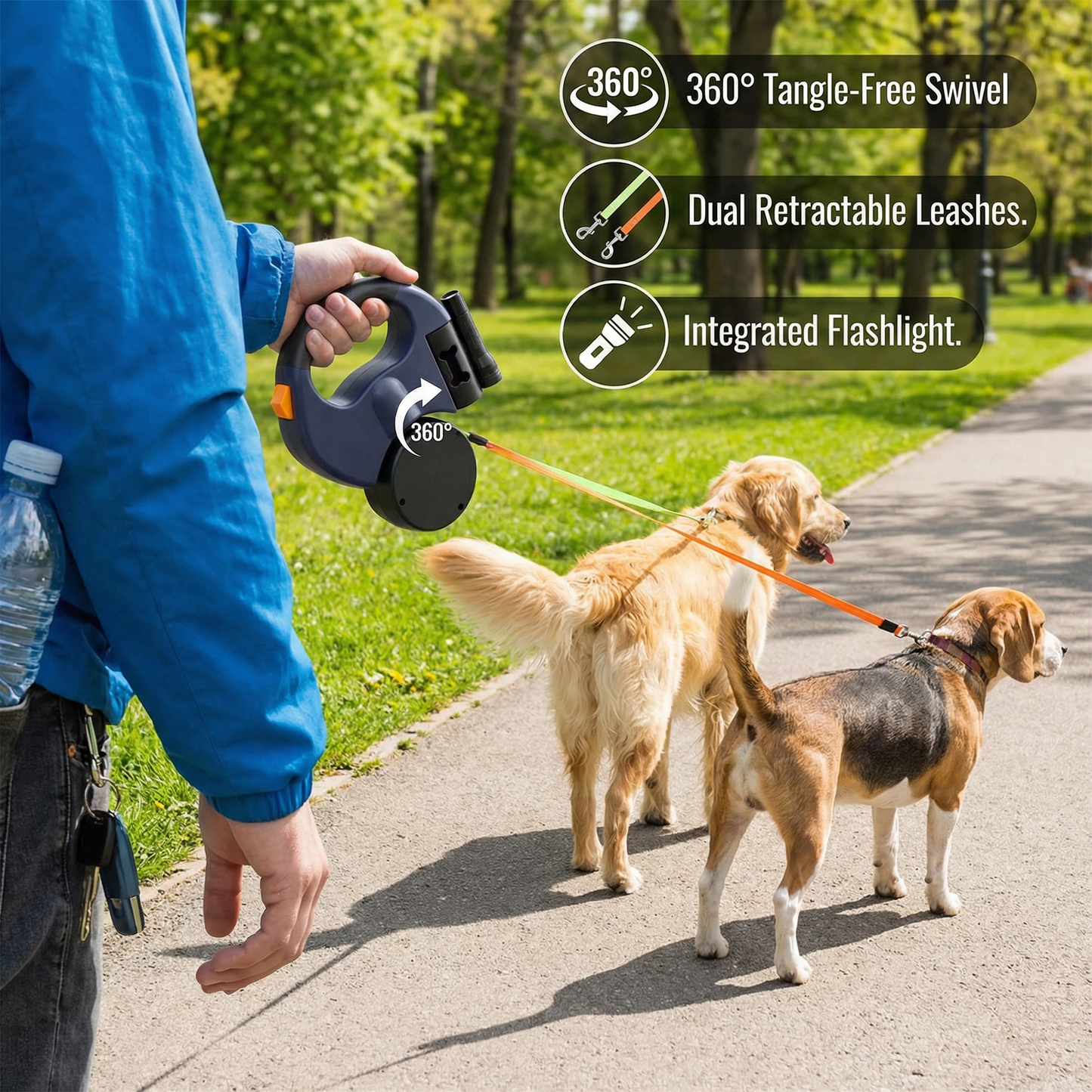Tangle Free Dual Dog Leash