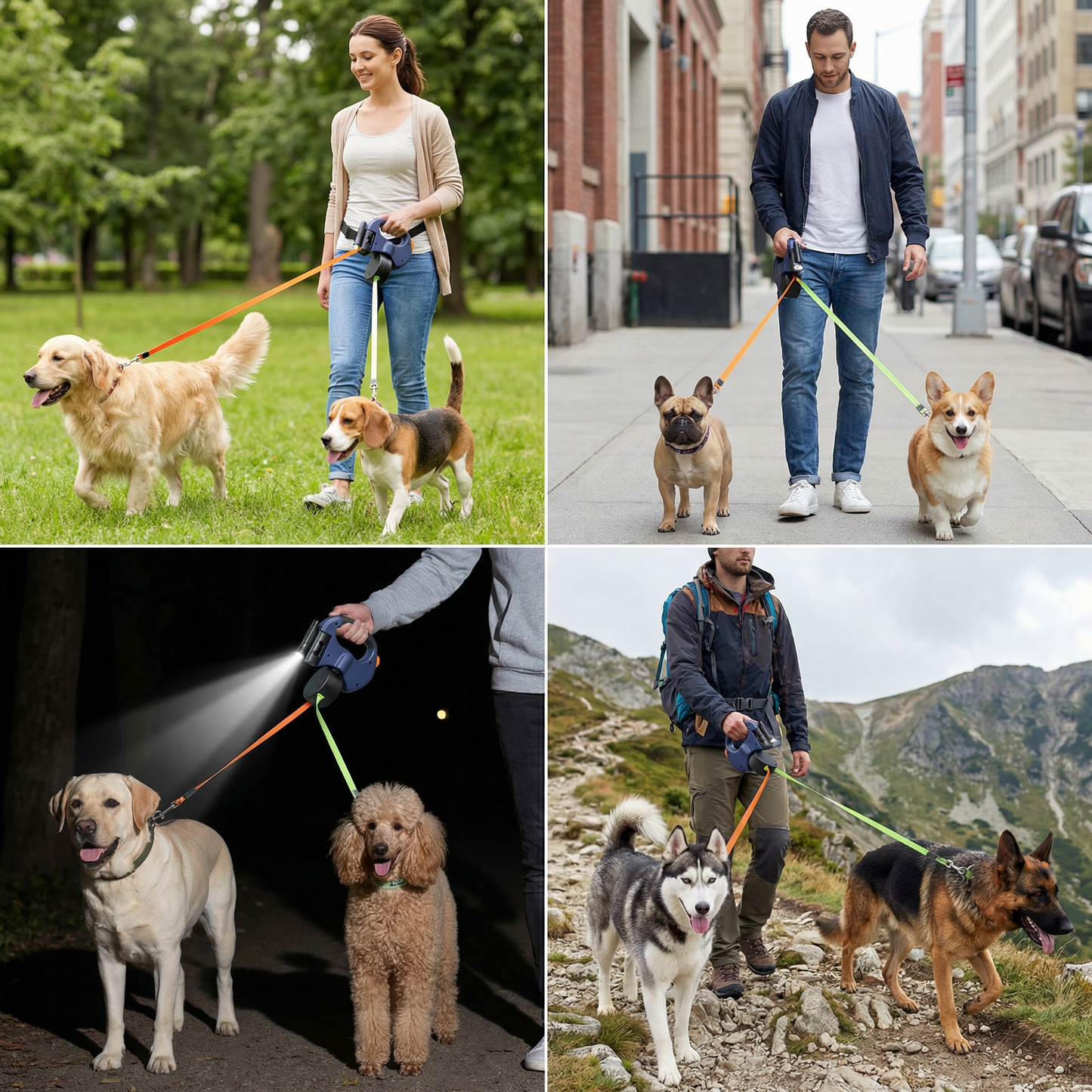 Tangle Free Dual Dog Leash