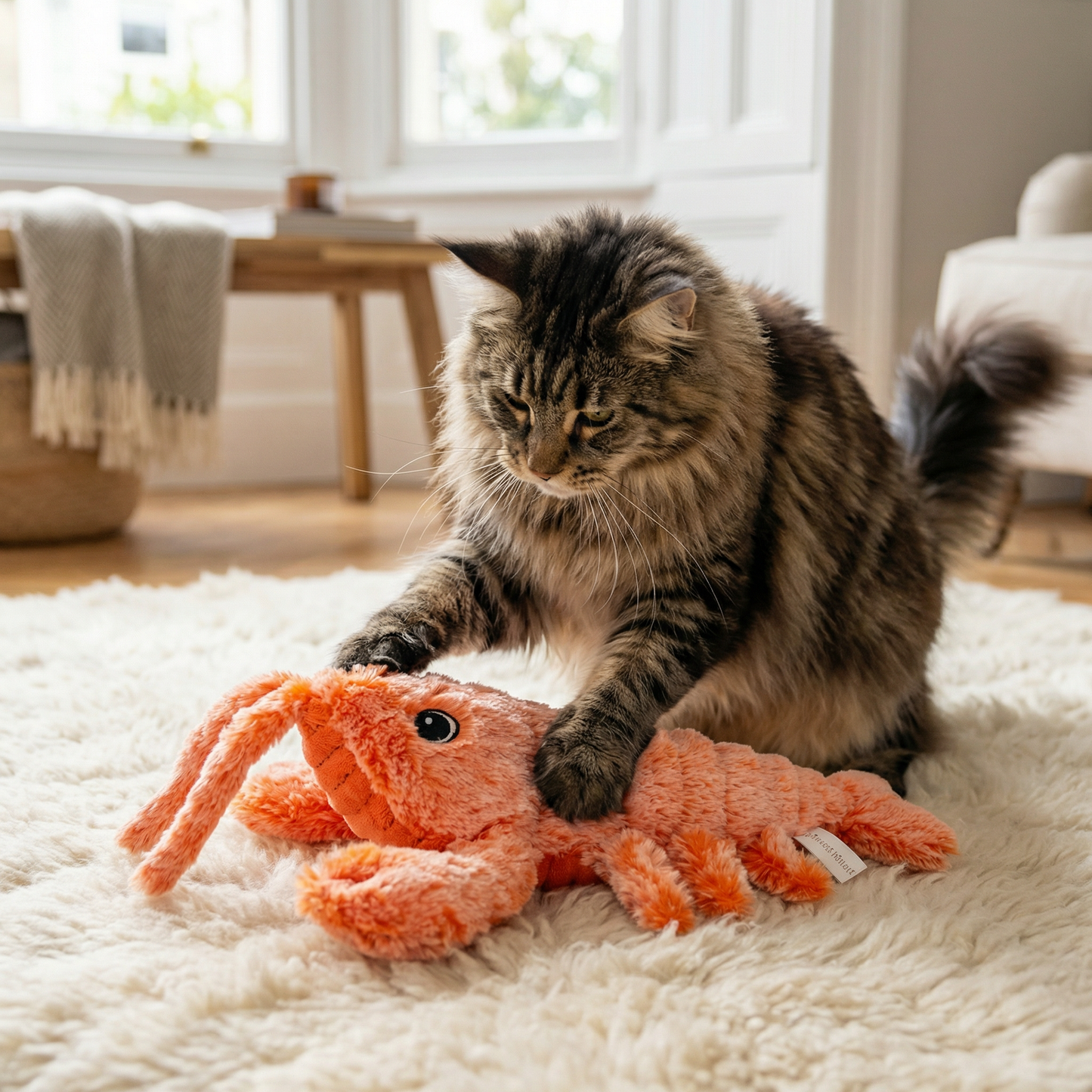 Wiggly Lobster - Interactive Cat Toy