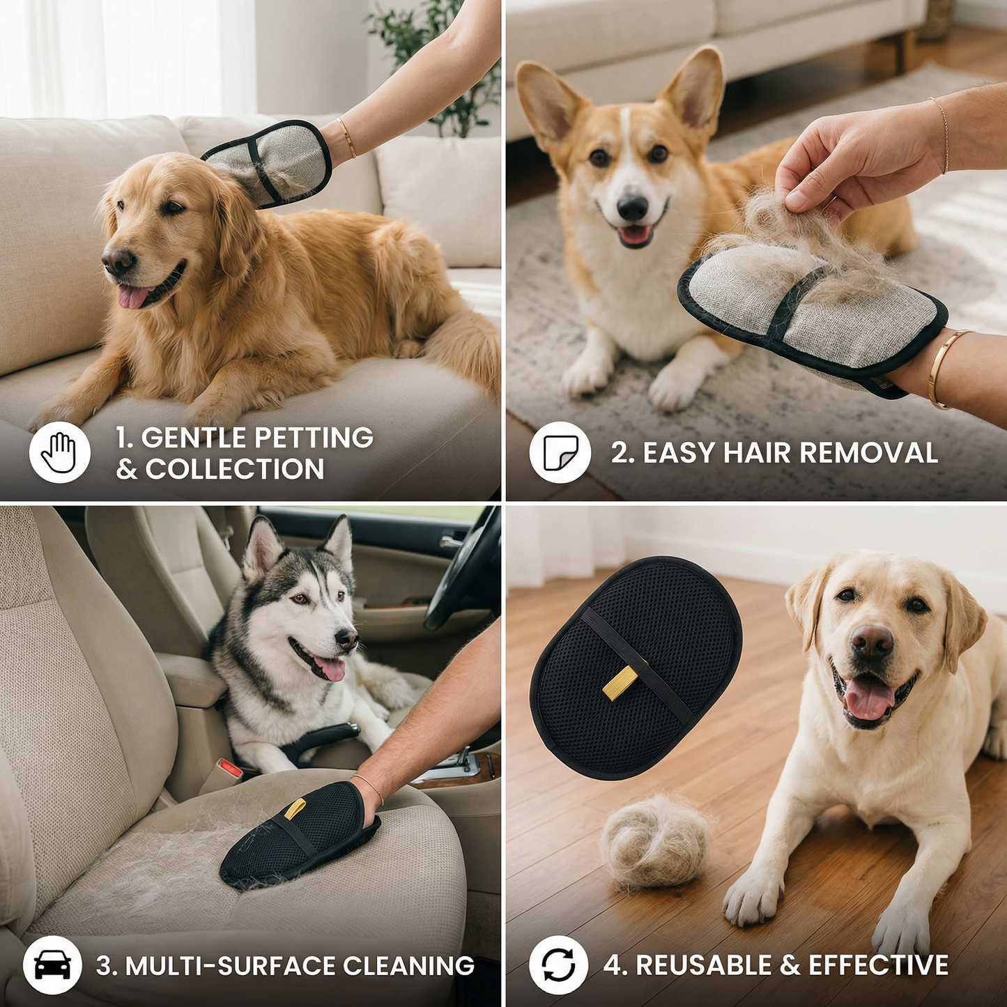 Practical Pet Hair Removal Glove