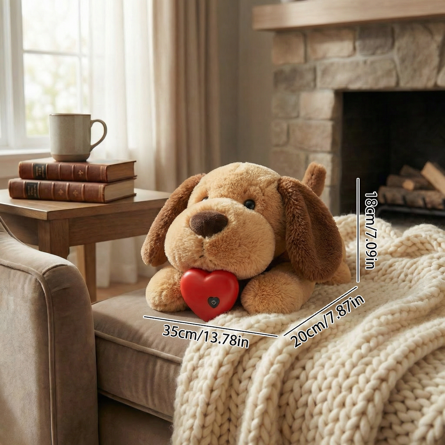 Calming Heartbeat Comfort Plush for Pets – Anxiety & Stress Relief