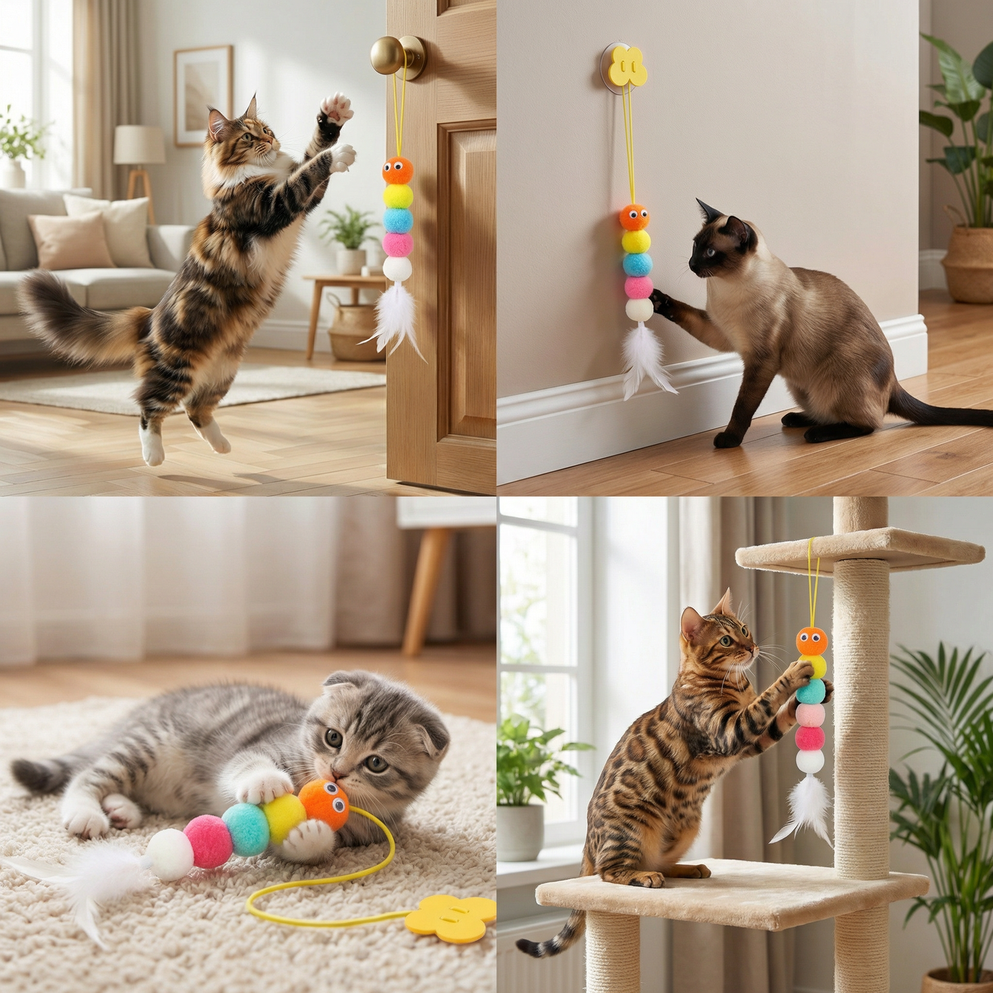 Interactive Hanging Cat Toy