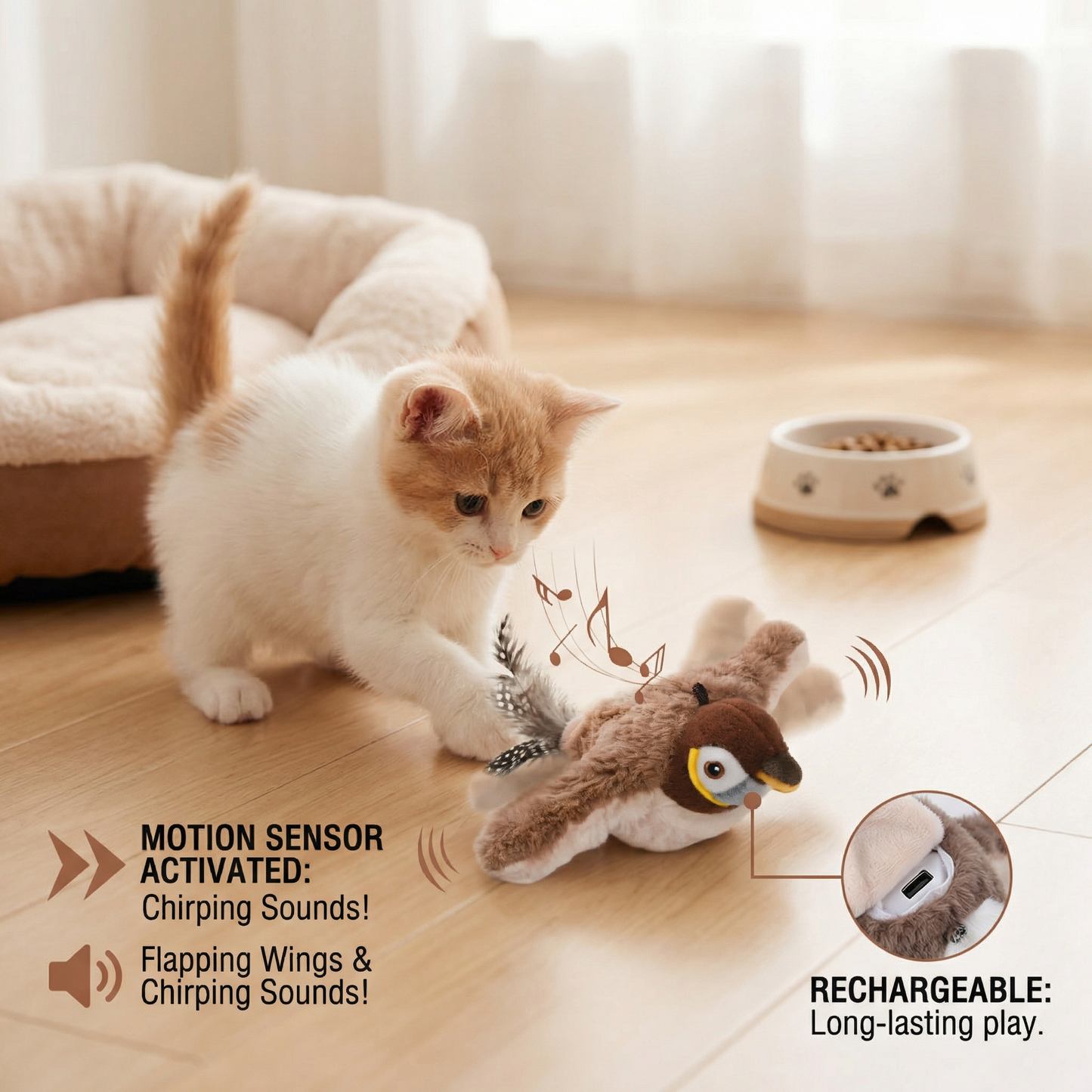 Flapping Bird Cat Toy