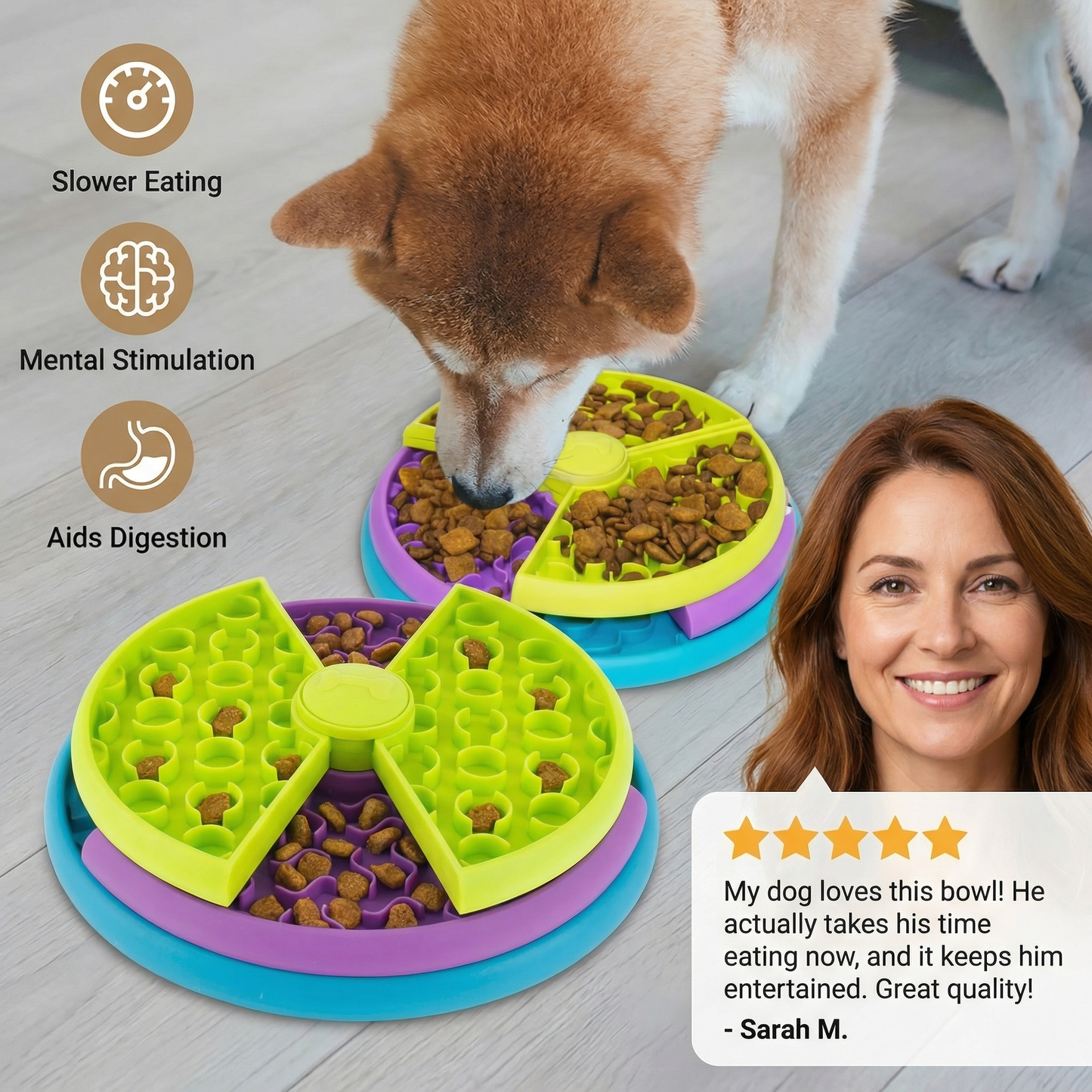 Engagement Feeding Bowl with Different Levels