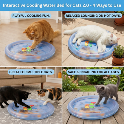 Interactive Cooling Water Bed for Cats 2.0