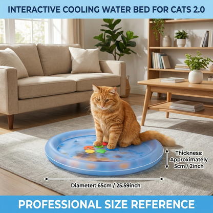 Interactive Cooling Water Bed for Cats 2.0