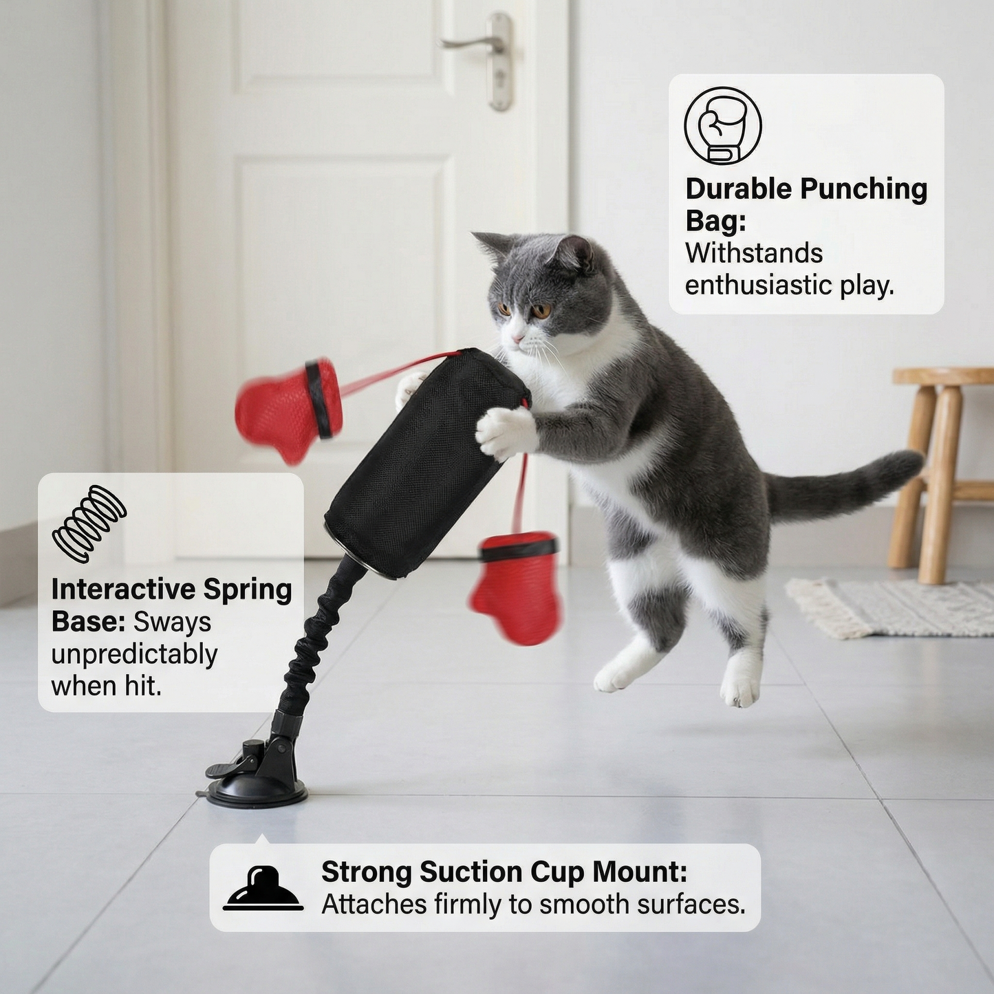 Interactive Cat Punching Bag Toy