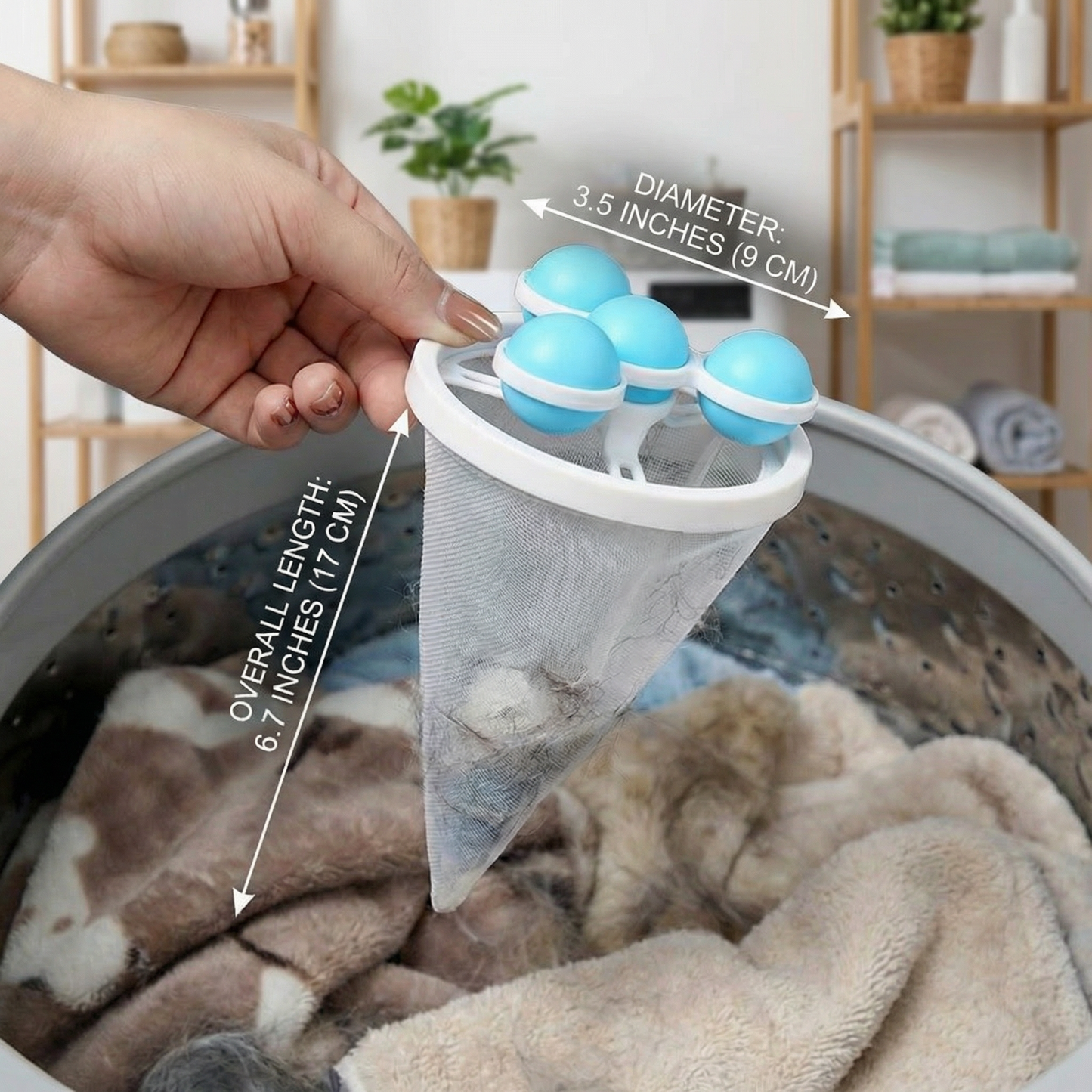 Pet Hair Laundry Filter for Washing Machines – Reusable Mesh Catcher