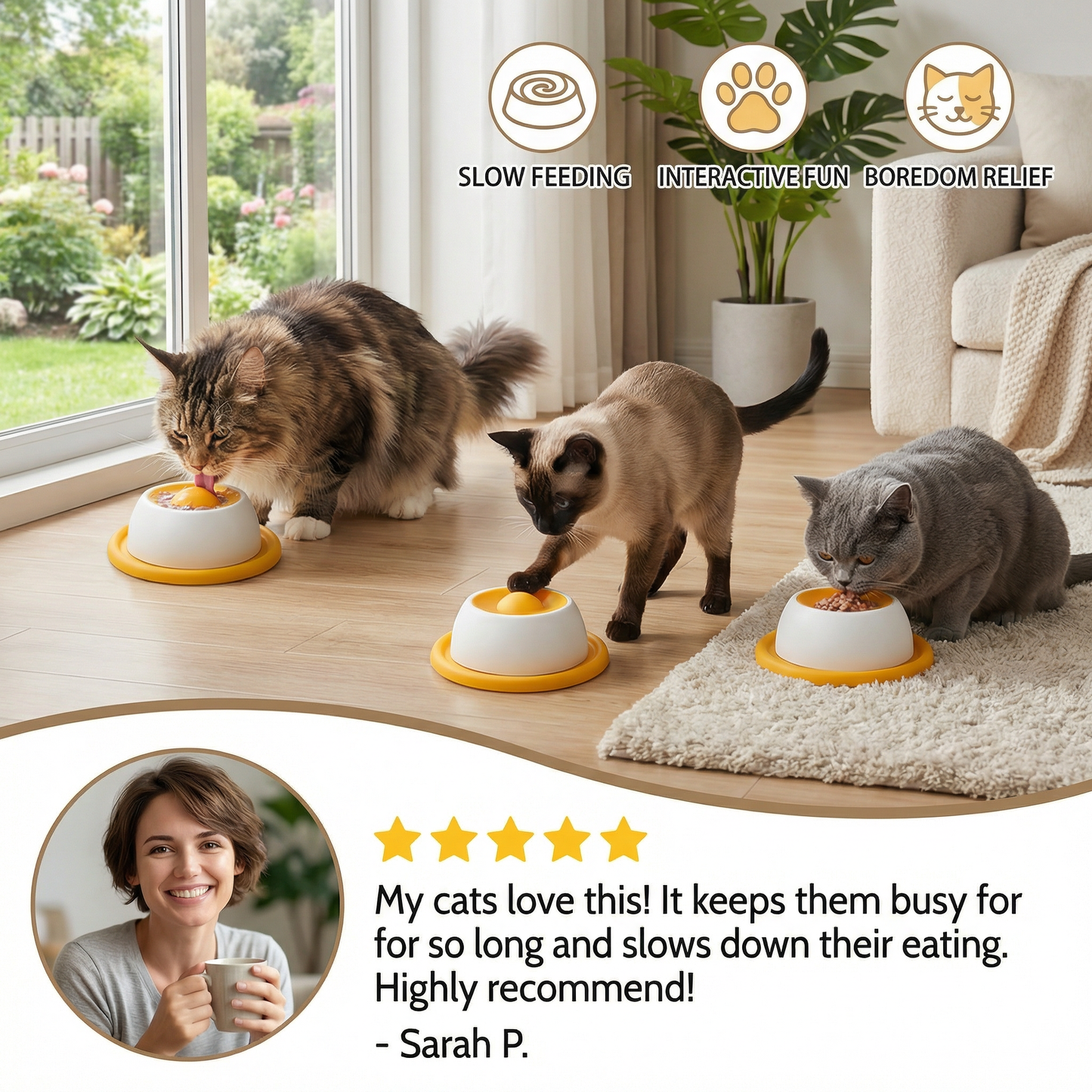 Interactive Lick Mat Slow Feeder Enrichement Toy for Cats
