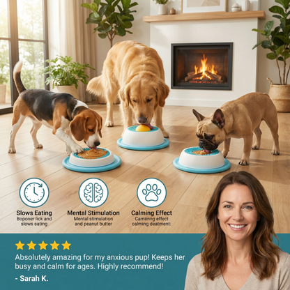 Interactive Lick Mat Slow Feeder Enrichement Toy for Dogs