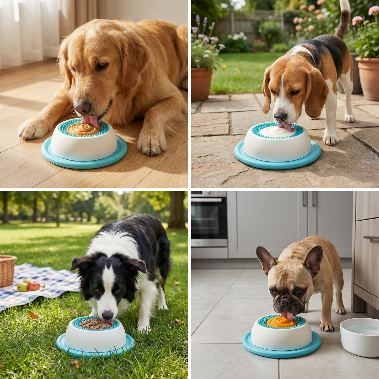 Interactive Lick Mat Slow Feeder Enrichement Toy for Dogs