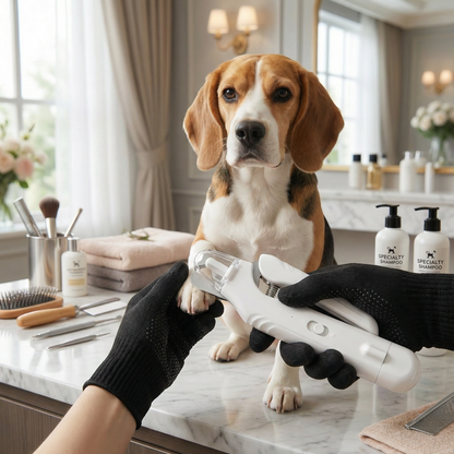 2-in-1 Professional Dog Nail Clipper & Grinder – Ultra-Quiet & Rechargeable