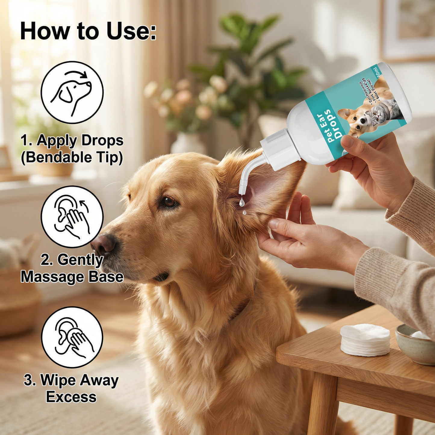 Natural Dog Ear Cleaning Drops