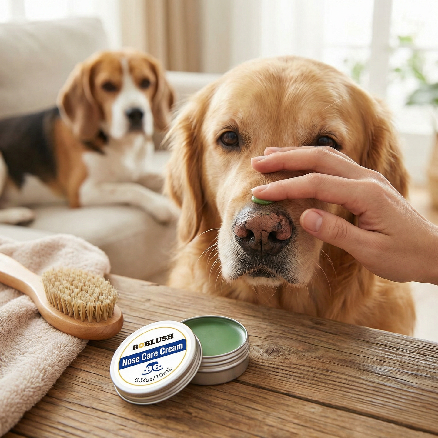 Care and protection cream for dog snouts