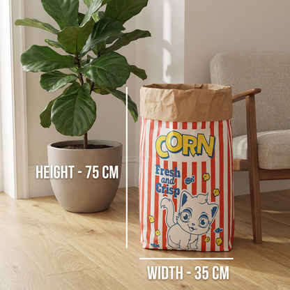 Cat Sleep & Play Cardboard Popcorn Bag