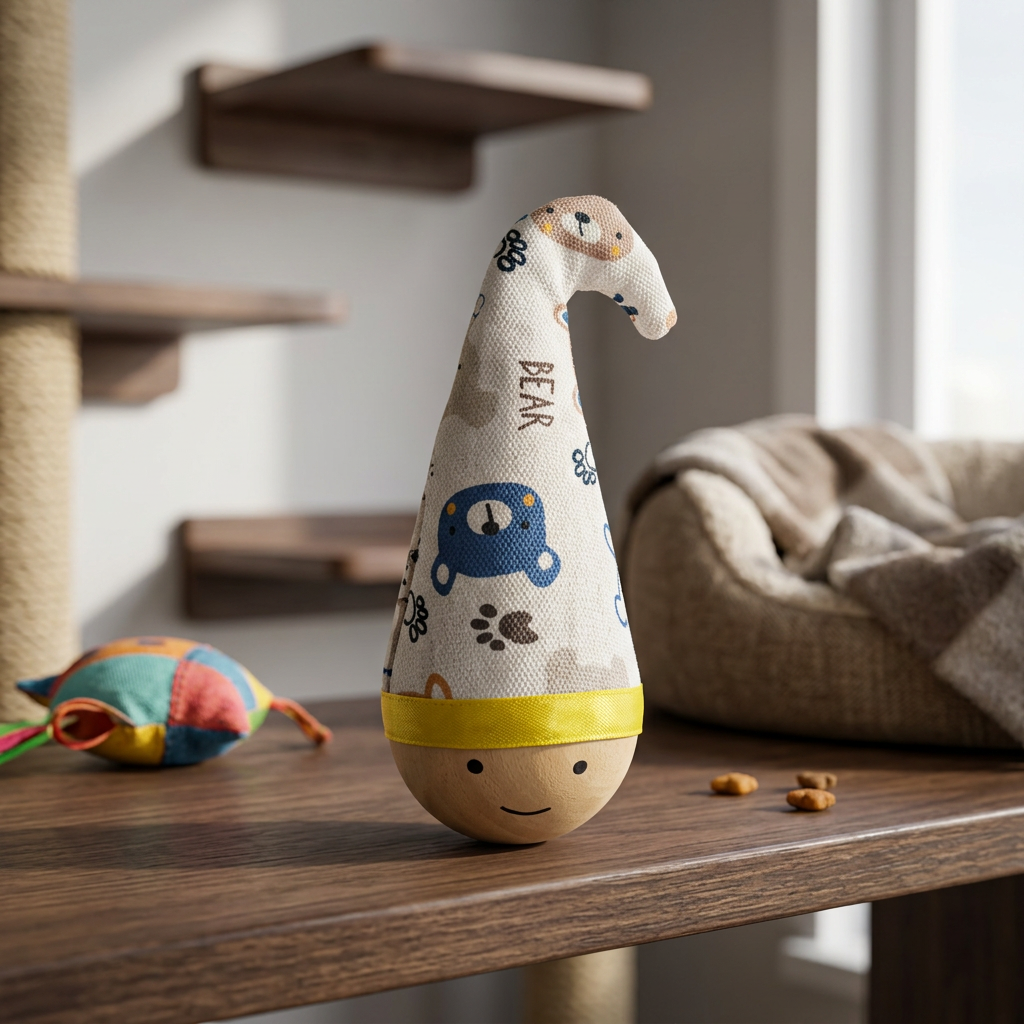 Natural Beech Wood Roly Poly Toy