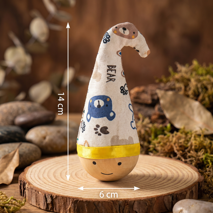 Natural Beech Wood Roly Poly Toy
