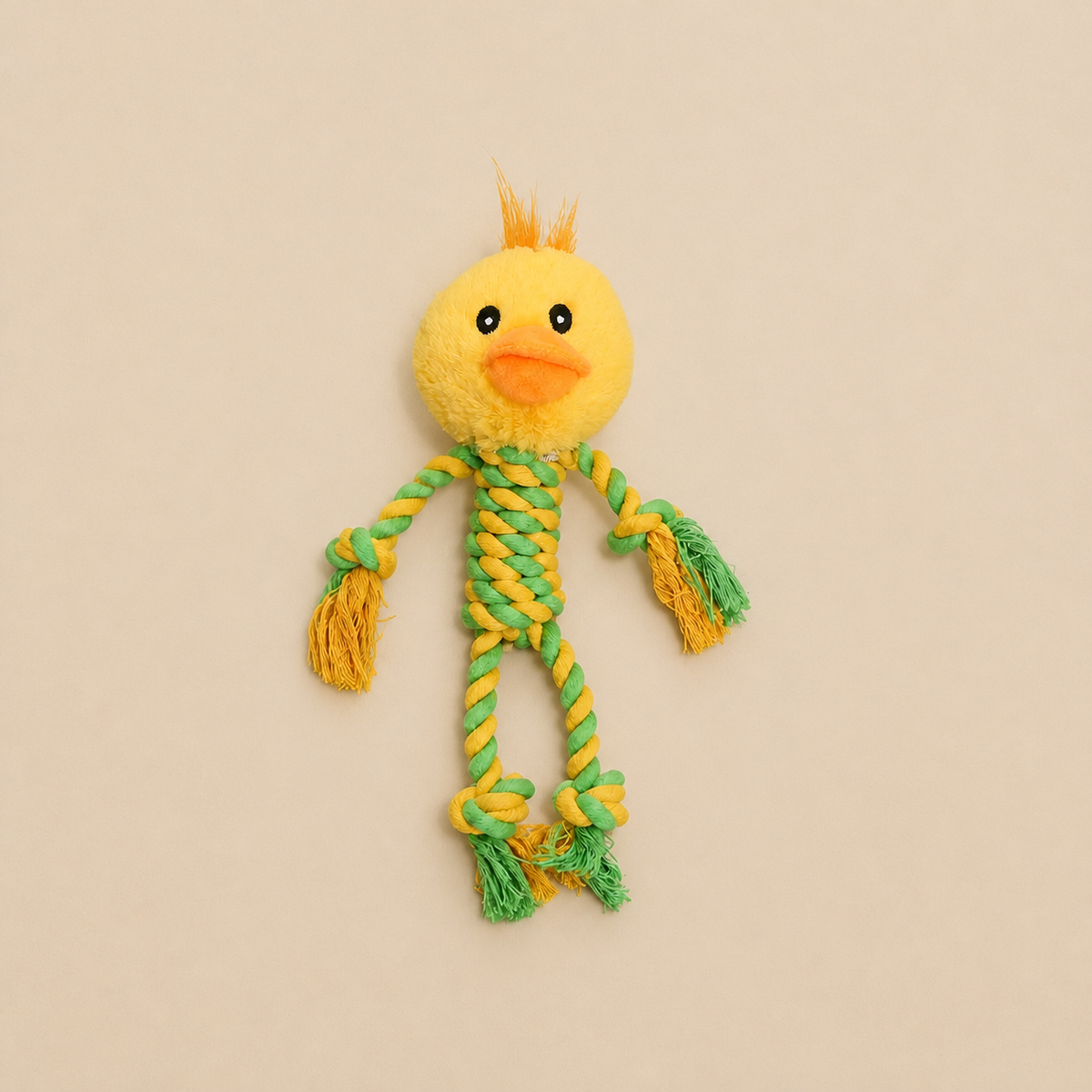 Durable Dog Toy With Plush Head