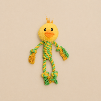 Durable Dog Toy With Plush Head